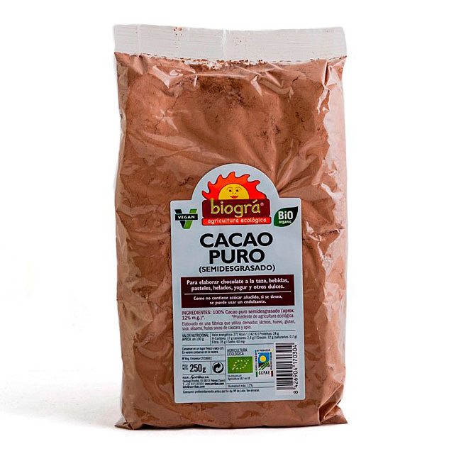 Cacao puro (semidesgrasado)250g