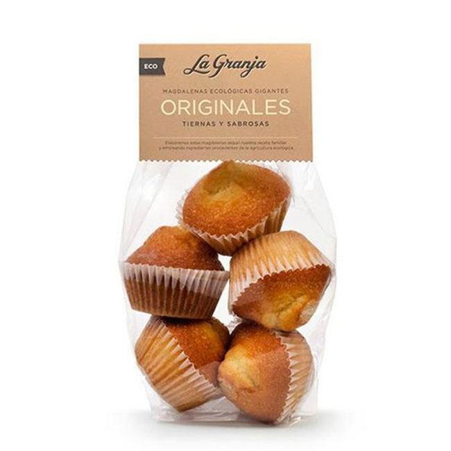 Magdalenas gigantes de espelta 325g