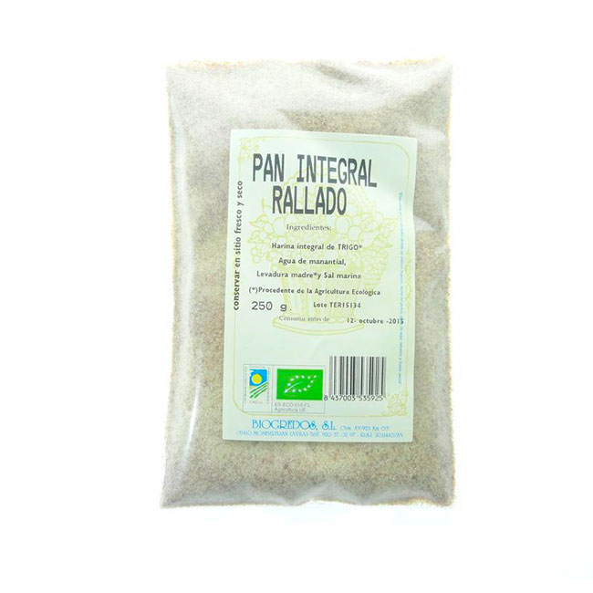 Pan Rallado Integral 250gr.
