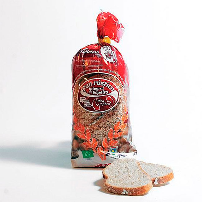 Pan rústico de espelta integral 450g
