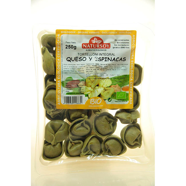 Tortellinis frescos integrales de queso y espinacas 250g