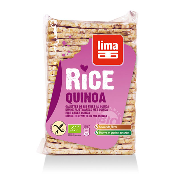 Tortitas finas de arroz y quinoa 130g